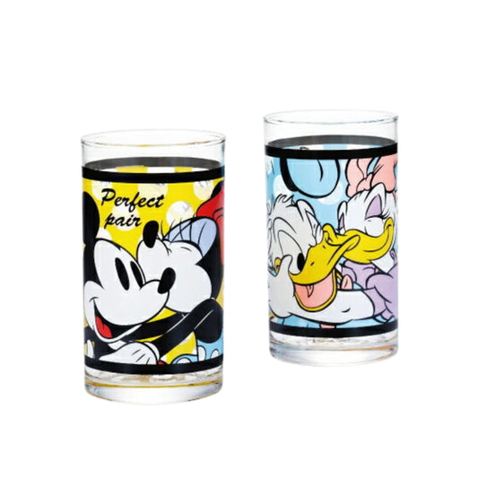 [預訂]DISNEY - 日本製玻璃杯/隨行杯 250ml 一套2隻 (Sweet DOTS) S6160【下單後約3-4星期內寄出】